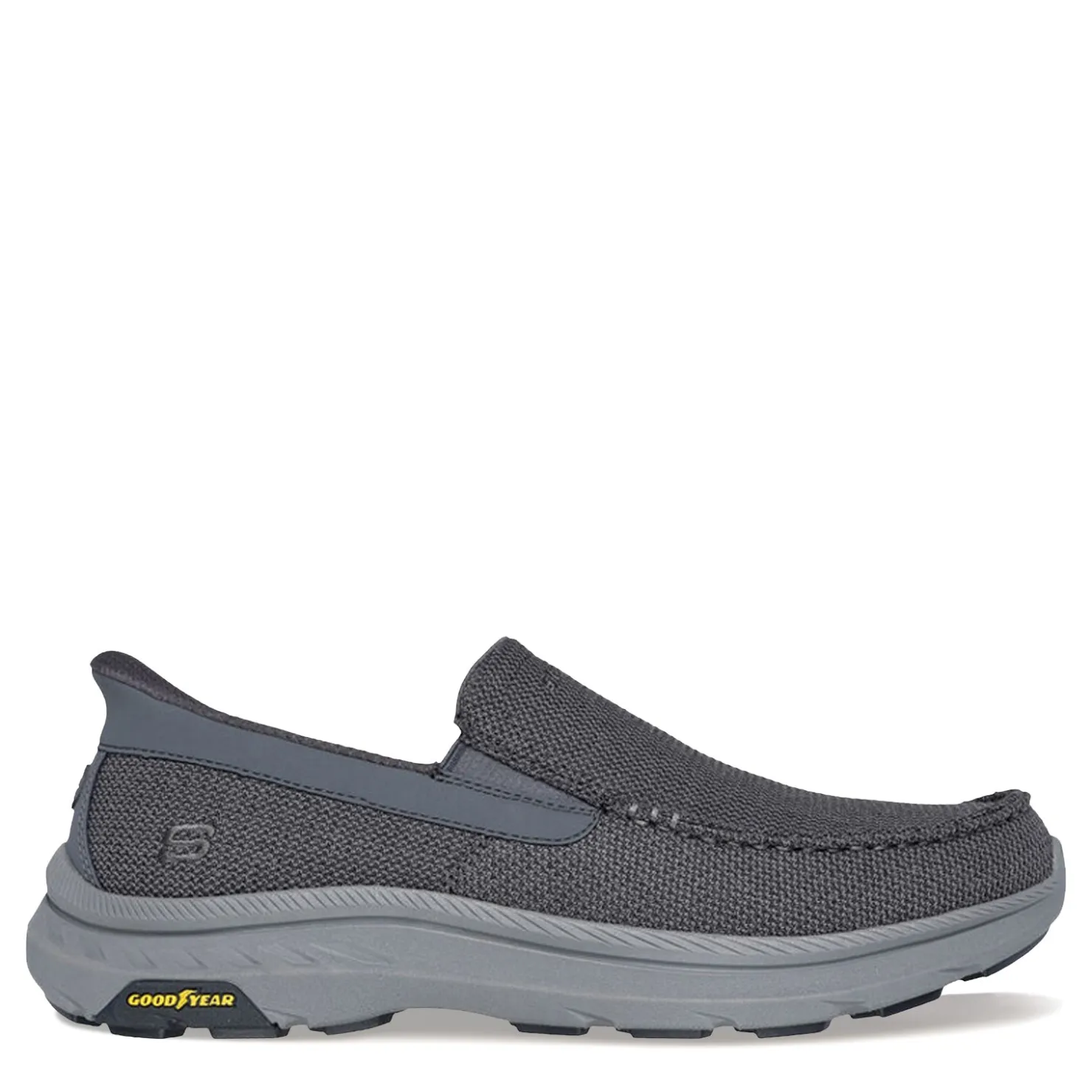 Slip-On Shoes*Skechers Men's , Slip-ins: Pollard - Wilfred Sneaker Gray Mesh