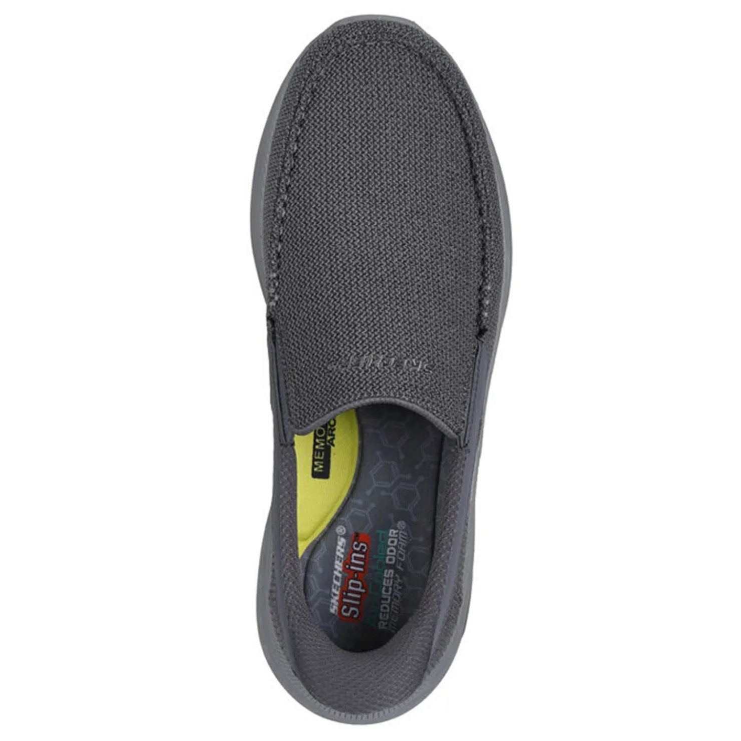 Slip-On Shoes*Skechers Men's , Slip-ins: Pollard - Wilfred Sneaker Gray Mesh