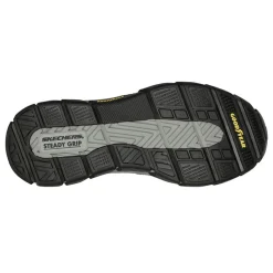 Loafers*Skechers Men's , Slip-ins Relaxed Fit: Respected - Holmgren Slip-On Charcoal Canvas