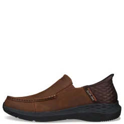 Slip-On Shoes*Skechers Men's , Slip-ins: Relaxed Fit: Parson -Oswin Slip-On Dark Brown