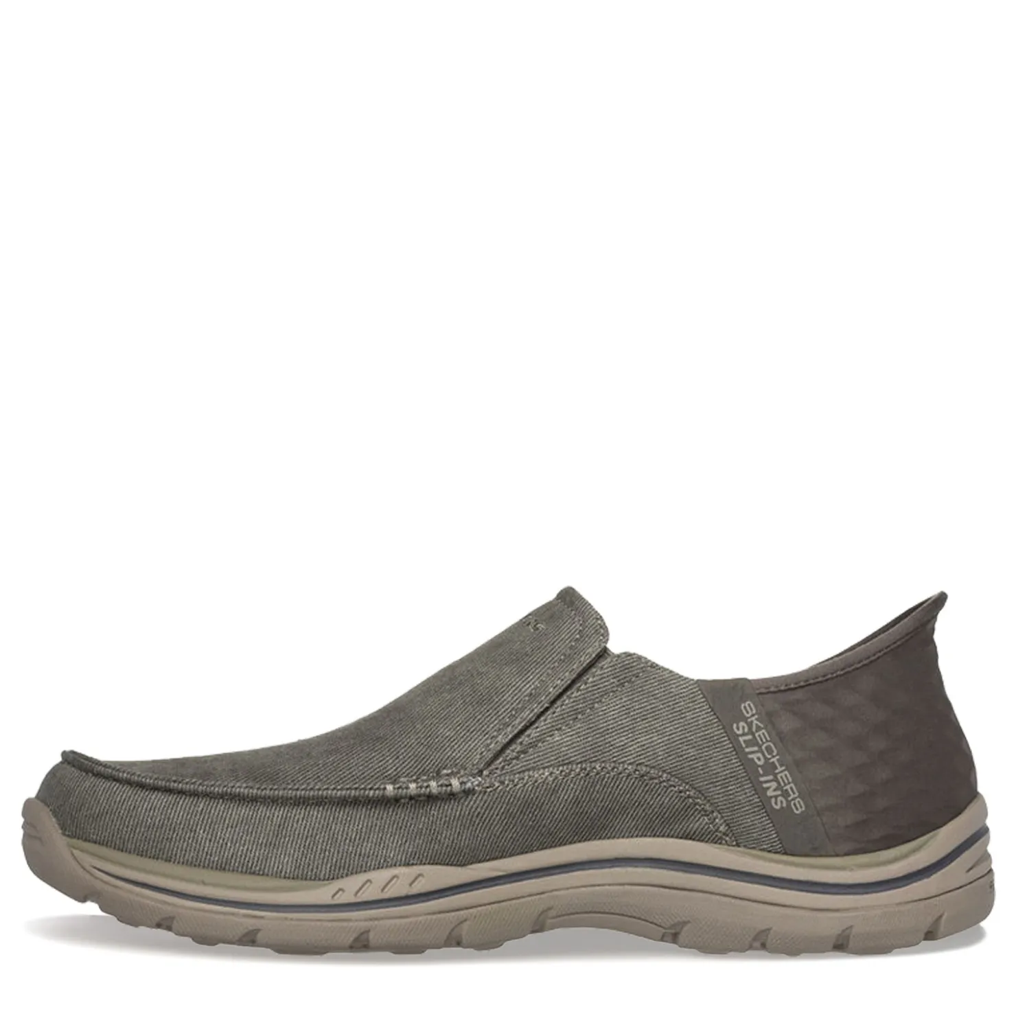 Slip-On Shoes*Skechers Men's , Slip-ins Relaxed Fit: Expected - Cayson Slip-On Khaki Canvas