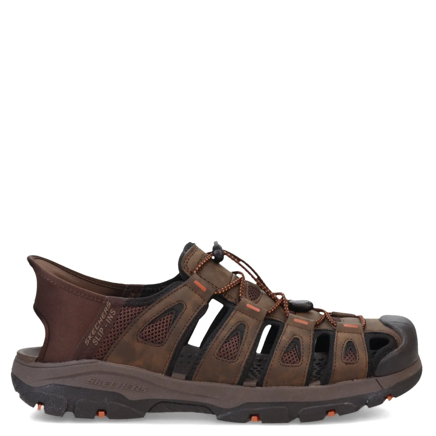 Sandals*Skechers Men's , Slip-ins Relaxed Fit: Tresmen - Norvick Sandal Chocolate