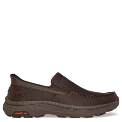 Loafers*Skechers Men's , Slip-ins: Relaxed Fit: Parson - Oswin Slip-On Cocoa Leather