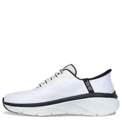 Walking*Skechers Men's , Slip-ins Relaxed Fit: D'Lux Walker 2.0 - Rezinate Sneaker White/Black