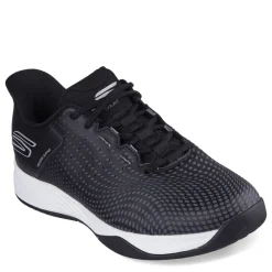 Court*Skechers Men's , Slip-ins Relaxed Fit: Viper Court Reload Pickleball Shoe - Wide Width Black/White