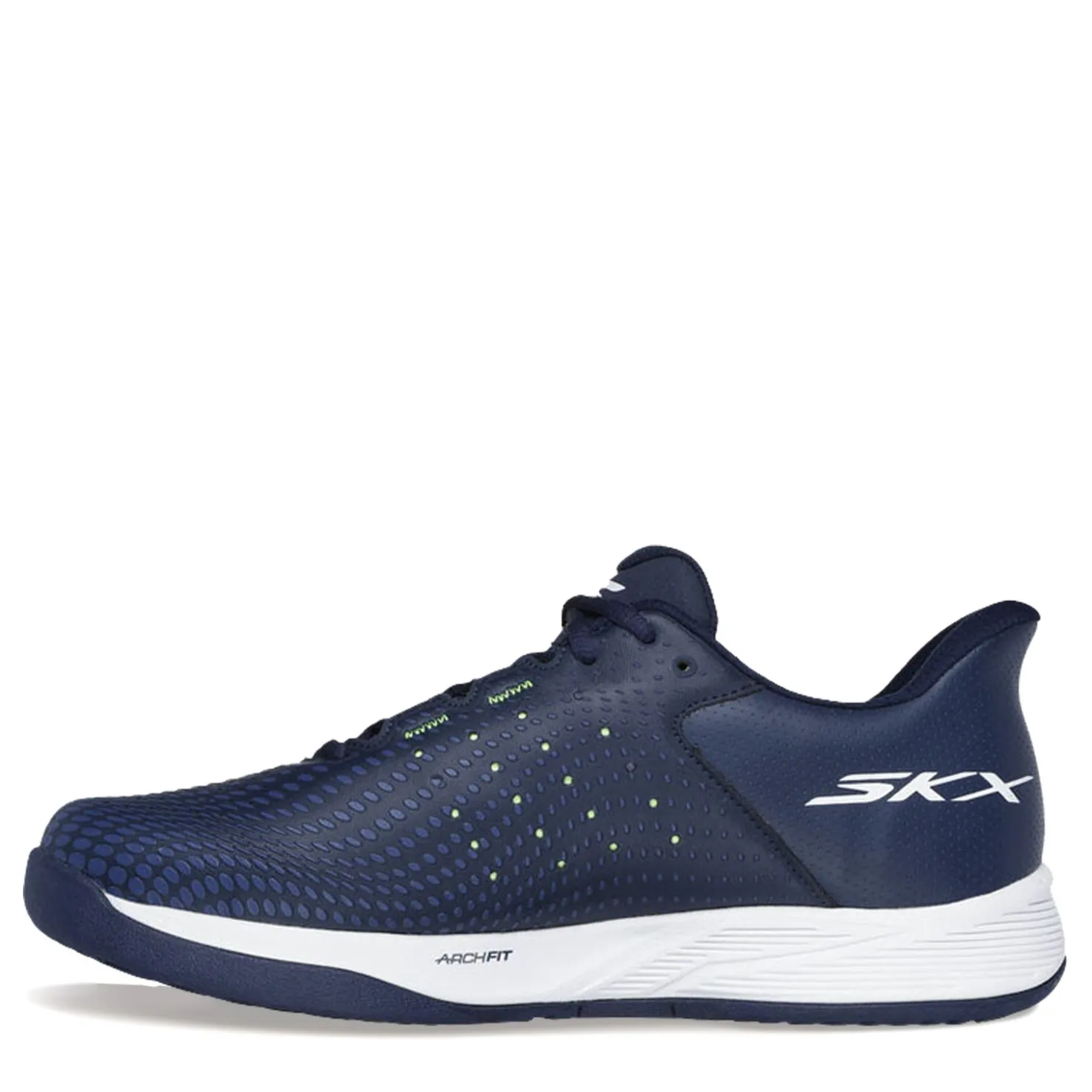 Court*Skechers Men's , Slip-ins Relaxed Fit: Viper Court Reload Pickleball Shoe - Wide Width Navy/Yellow