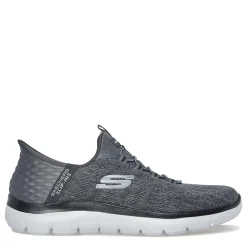 Slip-On Shoes*Skechers Men's , Slip-ins: Summits - Key Pace Sneaker - Wide Width Charcoal/Black