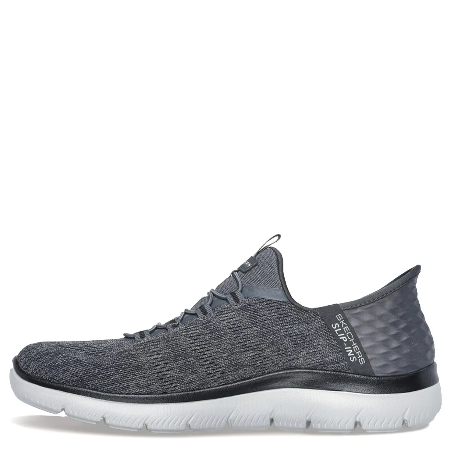 Slip-On Shoes*Skechers Men's , Slip-ins: Summits - Key Pace Sneaker - Wide Width Charcoal/Black