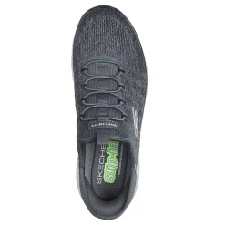 Slip-On Shoes*Skechers Men's , Slip-ins: Summits - Key Pace Sneaker - Wide Width Charcoal/Black