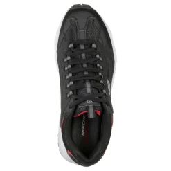 Sneakers & Athletics*Skechers Men's , Stamina - Cutback Sneaker - Wide Width Black/Red