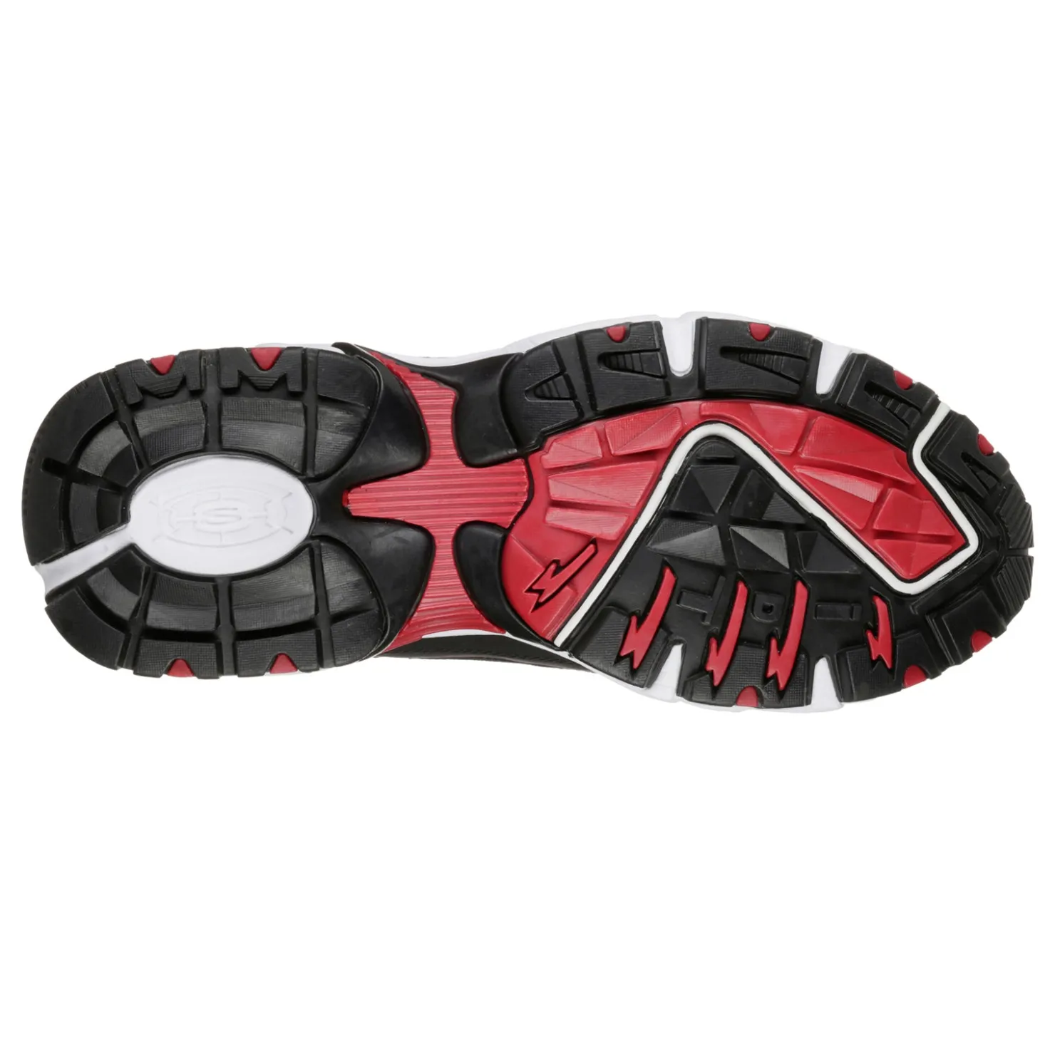 Sneakers & Athletics*Skechers Men's , Stamina - Cutback Sneaker - Wide Width Black/Red