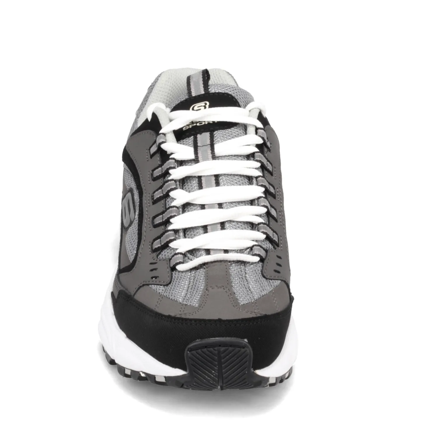 Walking*Skechers Men's , Stamina - Cutback Sneaker - Wide Width Charcoal/Black