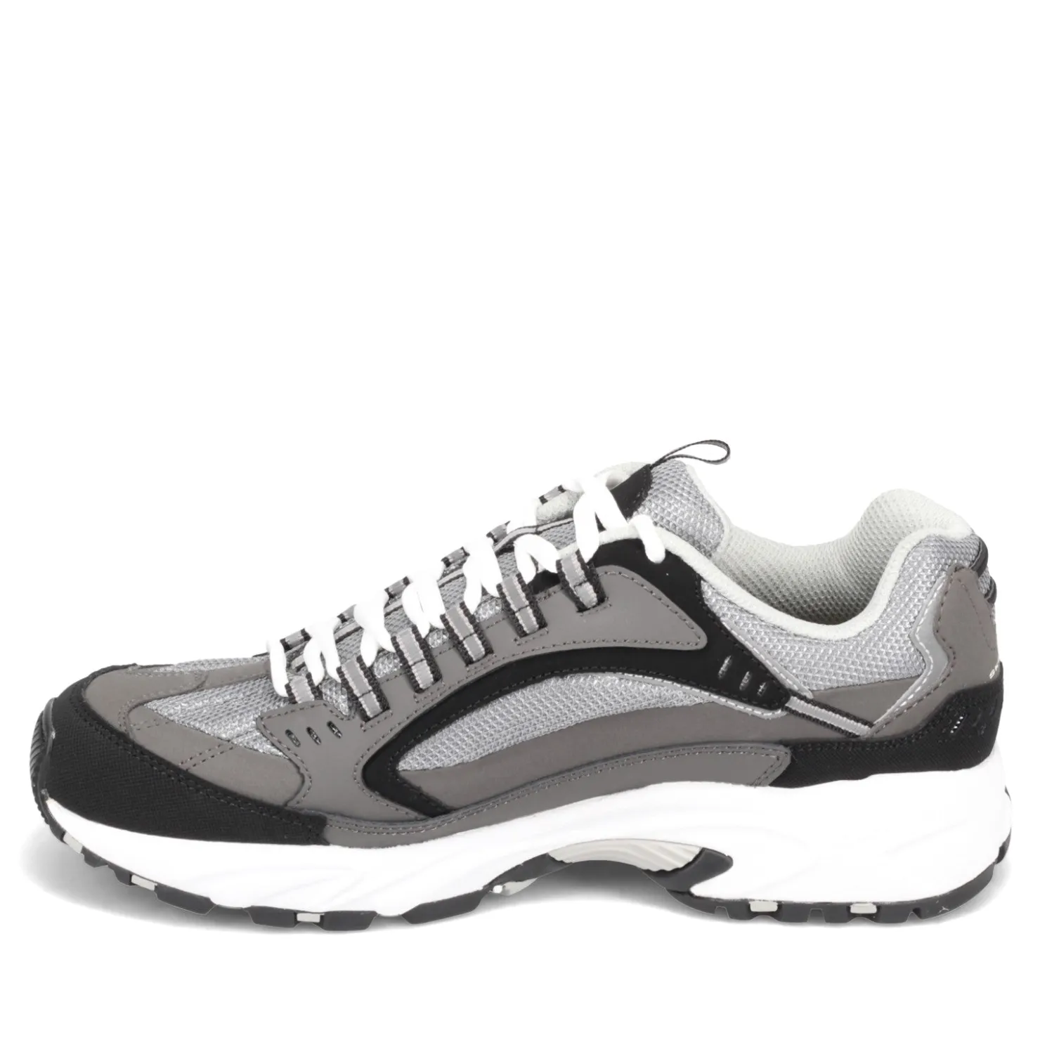 Walking*Skechers Men's , Stamina - Cutback Sneaker - Wide Width Charcoal/Black
