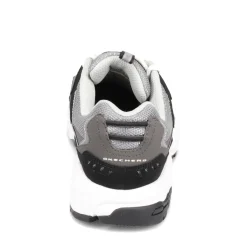 Walking*Skechers Men's , Stamina - Cutback Sneaker - Wide Width Charcoal/Black