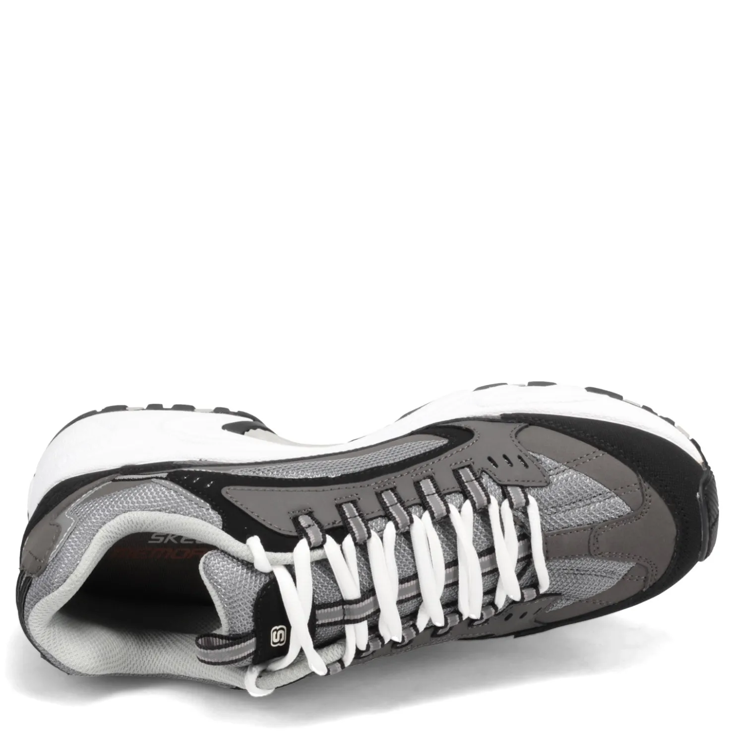 Walking*Skechers Men's , Stamina - Cutback Sneaker - Wide Width Charcoal/Black