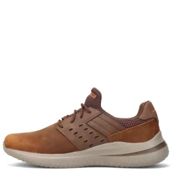 Fashion & Street*Skechers Men's Street, Delson 3.0 - Ezra Sneaker - Wide Width Dark Brown