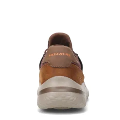 Fashion & Street*Skechers Men's Street, Delson 3.0 - Ezra Sneaker - Wide Width Dark Brown