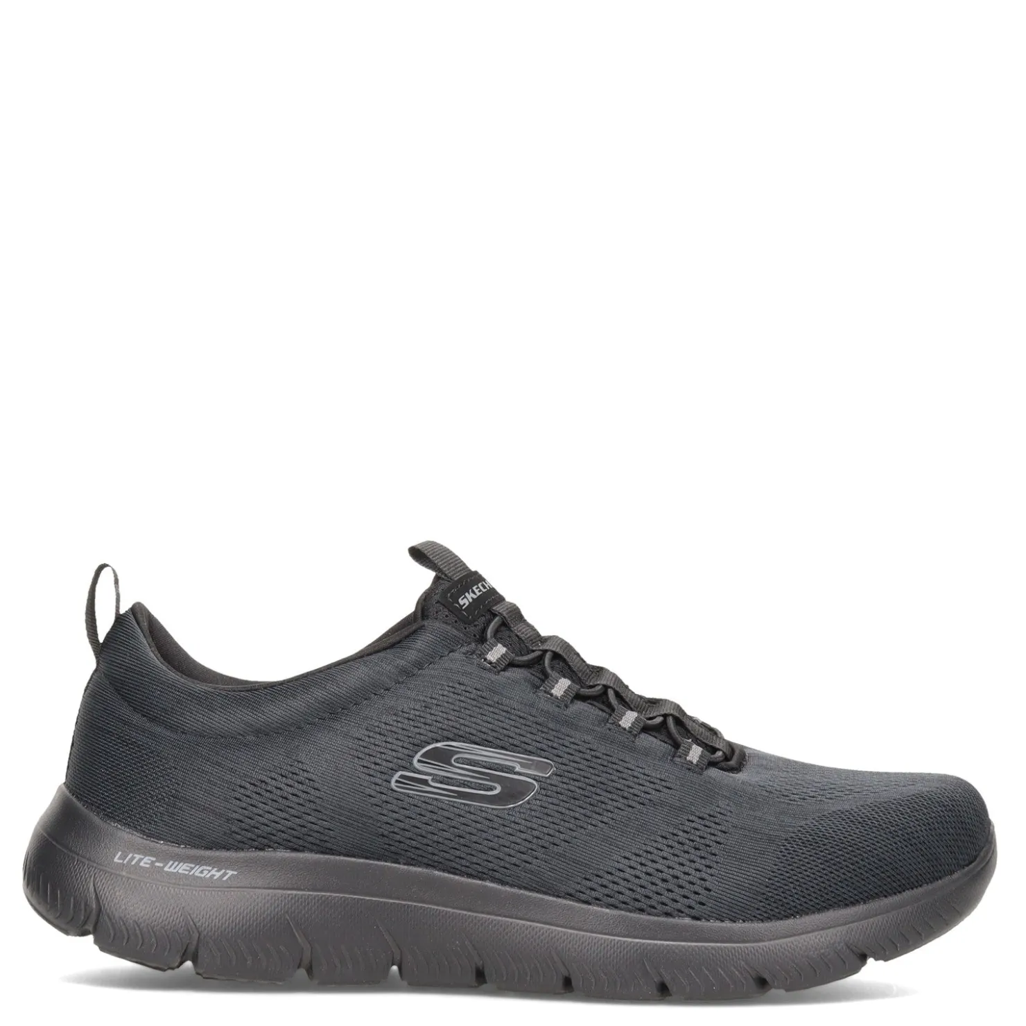 Sneakers & Athletics*Skechers Men's , Summits - Louvin Sneaker - Wide Width Black/Black
