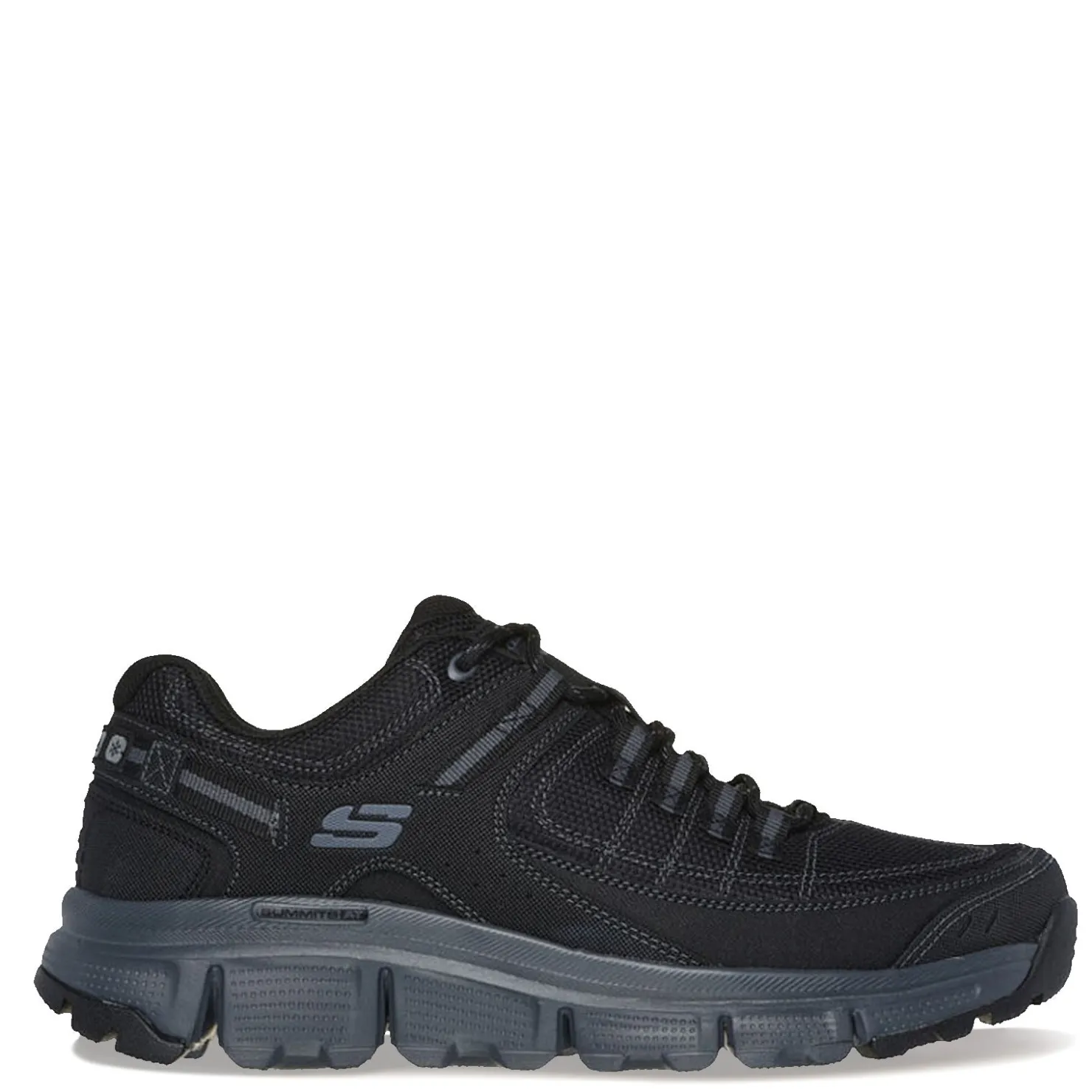 Sneakers & Athletics*Skechers Men's , Summits AT - Upper Draft Hiking Shoe - Wide Width Black/Charcoal