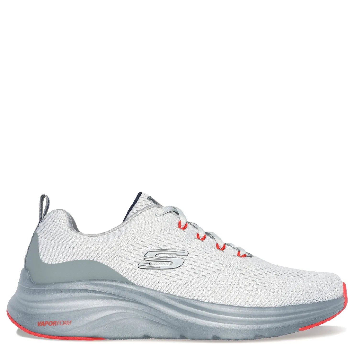 Walking*Skechers Men's , Vapor Foam Sneaker Grey/Orange