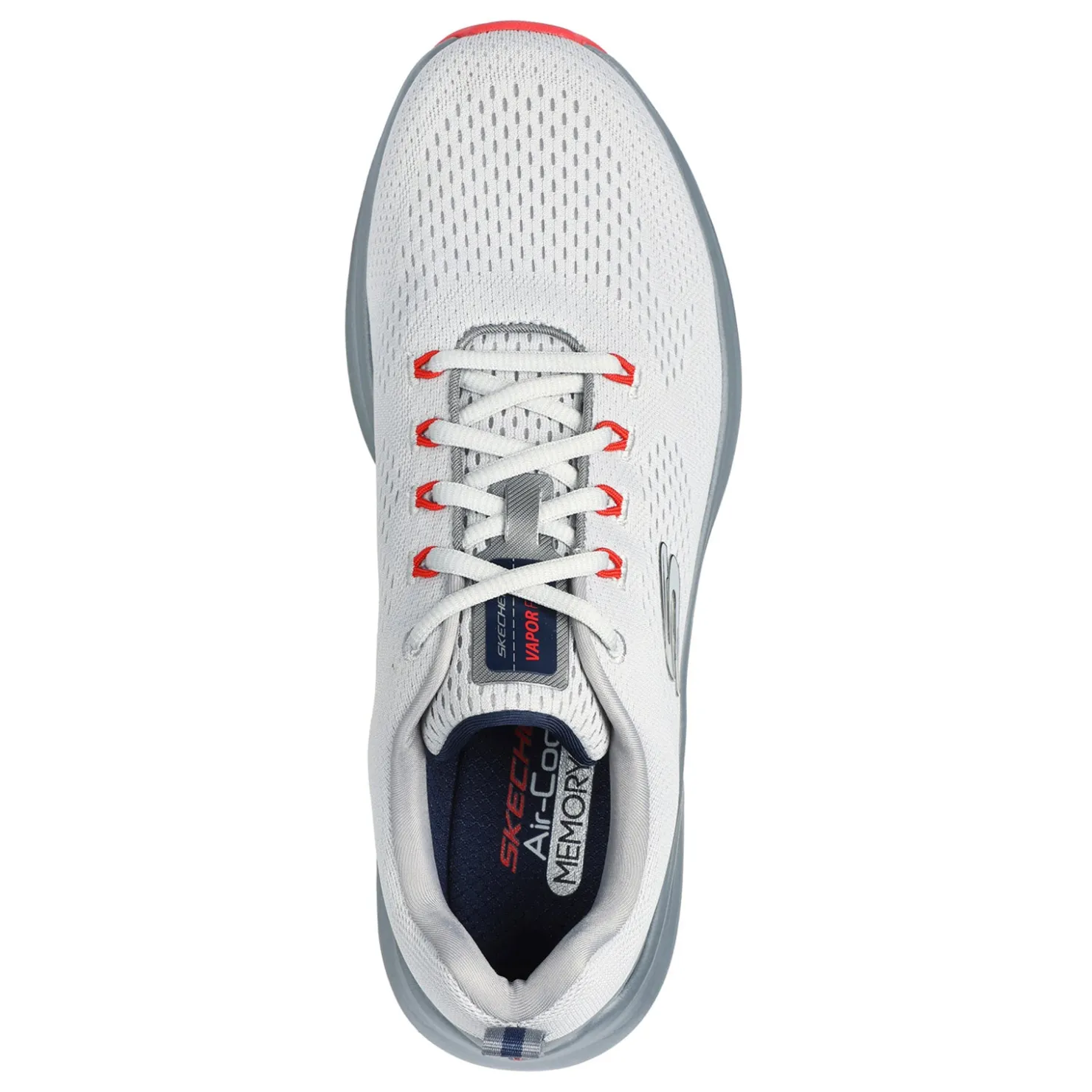 Walking*Skechers Men's , Vapor Foam Sneaker Grey/Orange