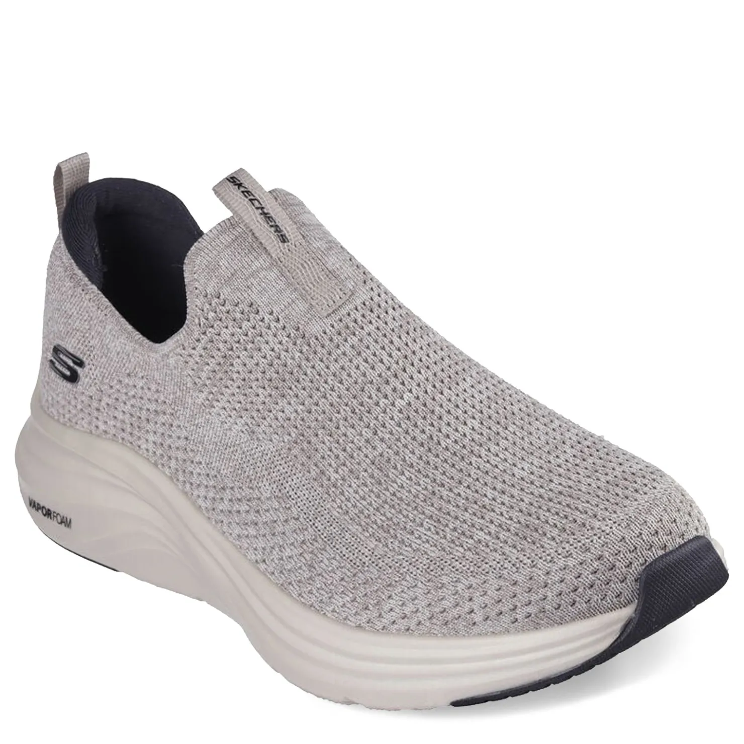 Slip-On Shoes*Skechers Men's , Vapor Foam - Oxulus Sneaker - Wide Width Taupe/Black