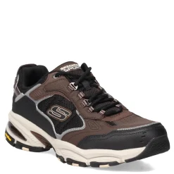 Walking*Skechers Men's , Vigor 3.0 Sneaker - Wide Width Brown/Black