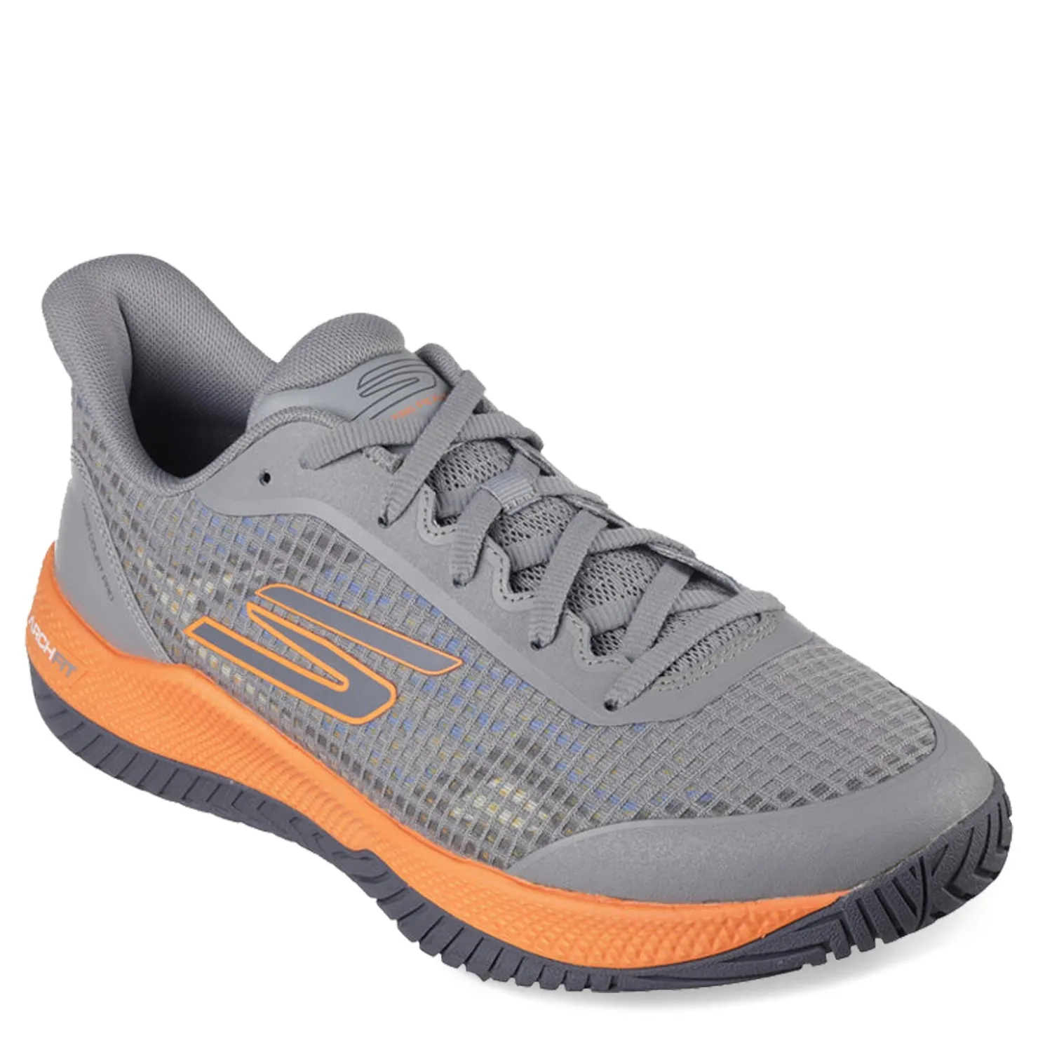 Court*Skechers Men's , Viper Court Pro - Pickleball Shoe Grey/Orange