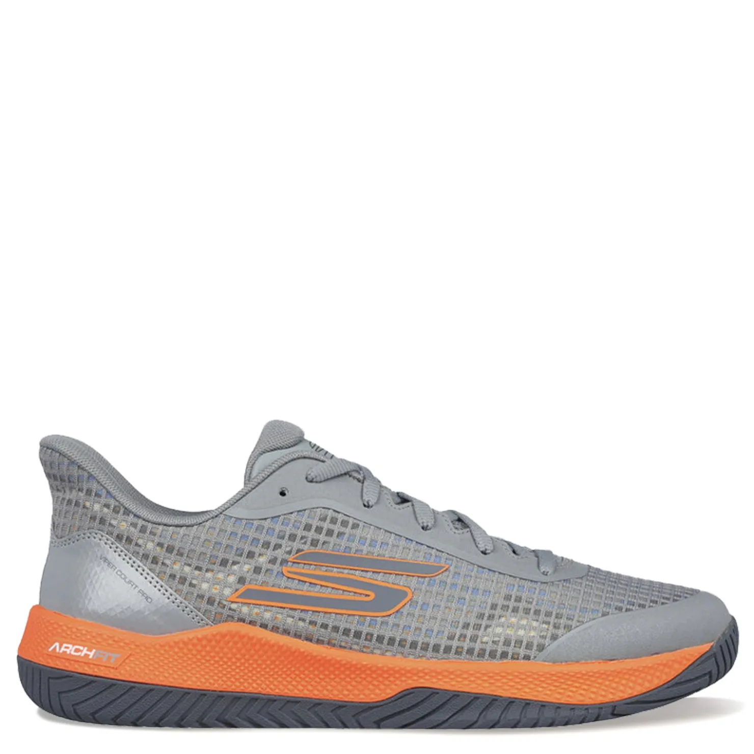 Court*Skechers Men's , Viper Court Pro - Pickleball Shoe Grey/Orange