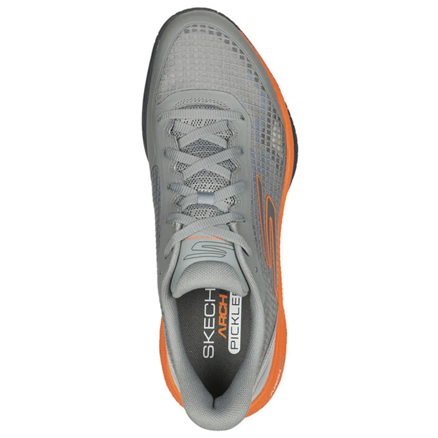 Court*Skechers Men's , Viper Court Pro - Pickleball Shoe Grey/Orange