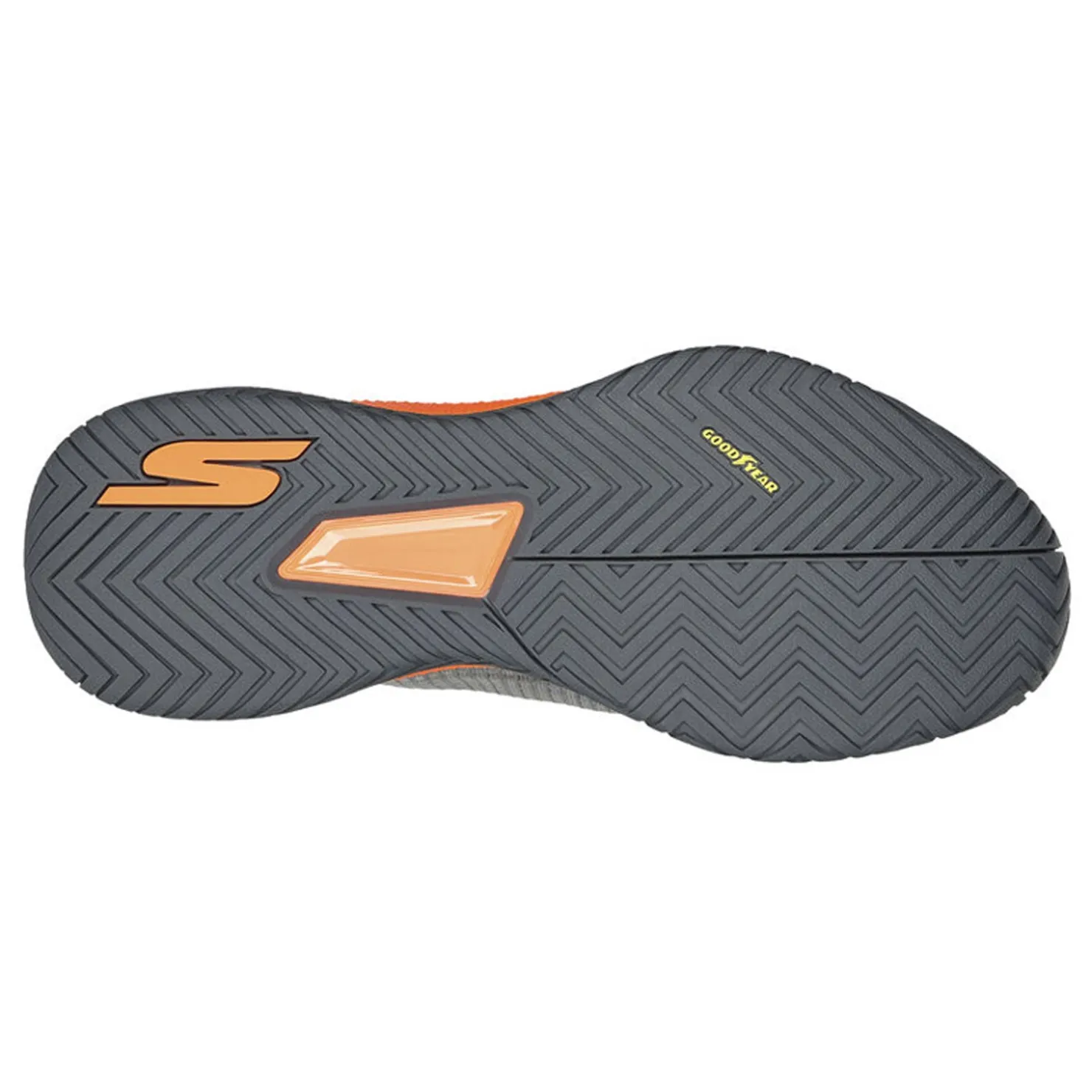 Court*Skechers Men's , Viper Court Pro - Pickleball Shoe Grey/Orange