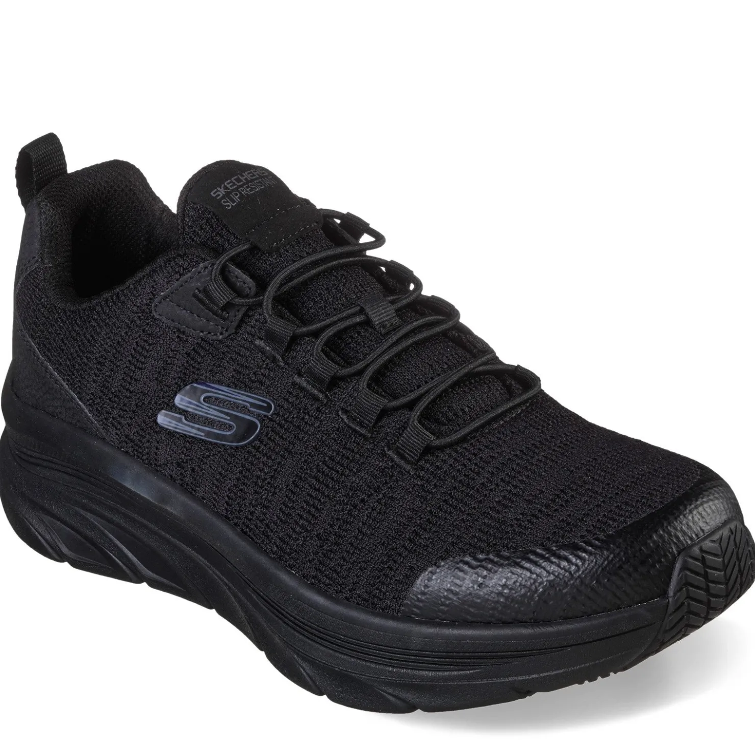 Work & Safety*Skechers Work Men's , D'Lux Walker SR - Luxir Work Shoe - Wide Width Black