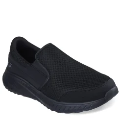Slip-On Shoes*Skechers Work Men's , Relaxed Fit: Squad Chaos SR - Urgran Work Shoe Black
