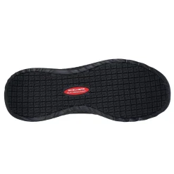 Slip-On Shoes*Skechers Work Men's , Relaxed Fit: Squad Chaos SR - Urgran Work Shoe Black