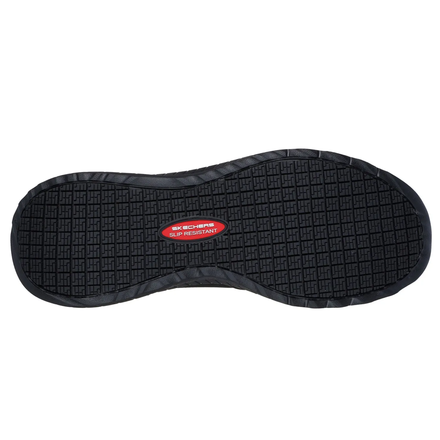 Slip-On Shoes*Skechers Work Men's , Relaxed Fit: Squad Chaos SR - Urgran Work Shoe Black