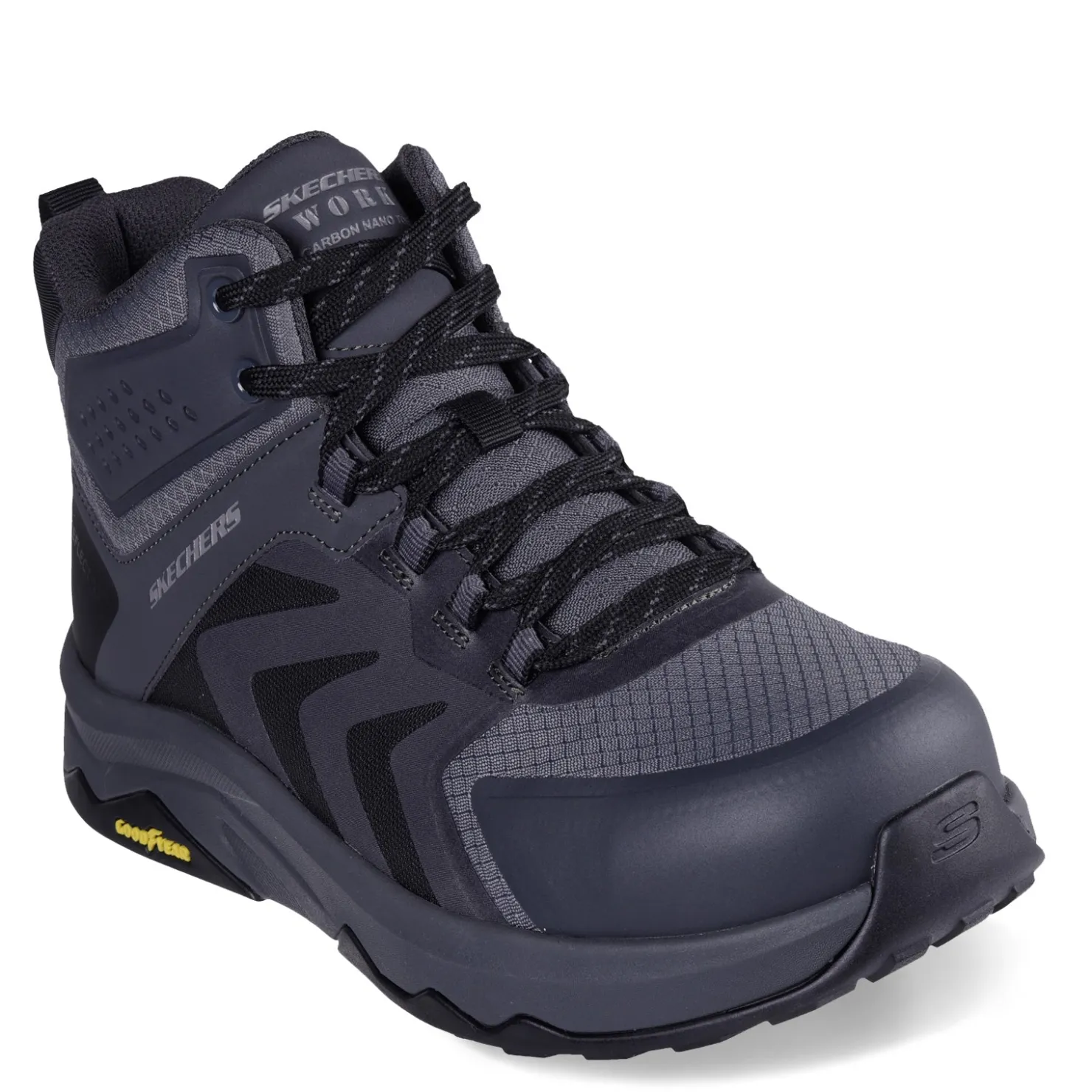 Sneakers & Athletics*Skechers Work Men's , Speed-Flex Trekker High-Top Carbon Toe Work Sneaker Charcoal