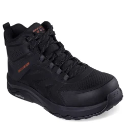 Sneakers & Athletics*Skechers Work Men's , Speed-Flex Trekker High-Top Carbon Toe Work Sneaker - Wide Width Black