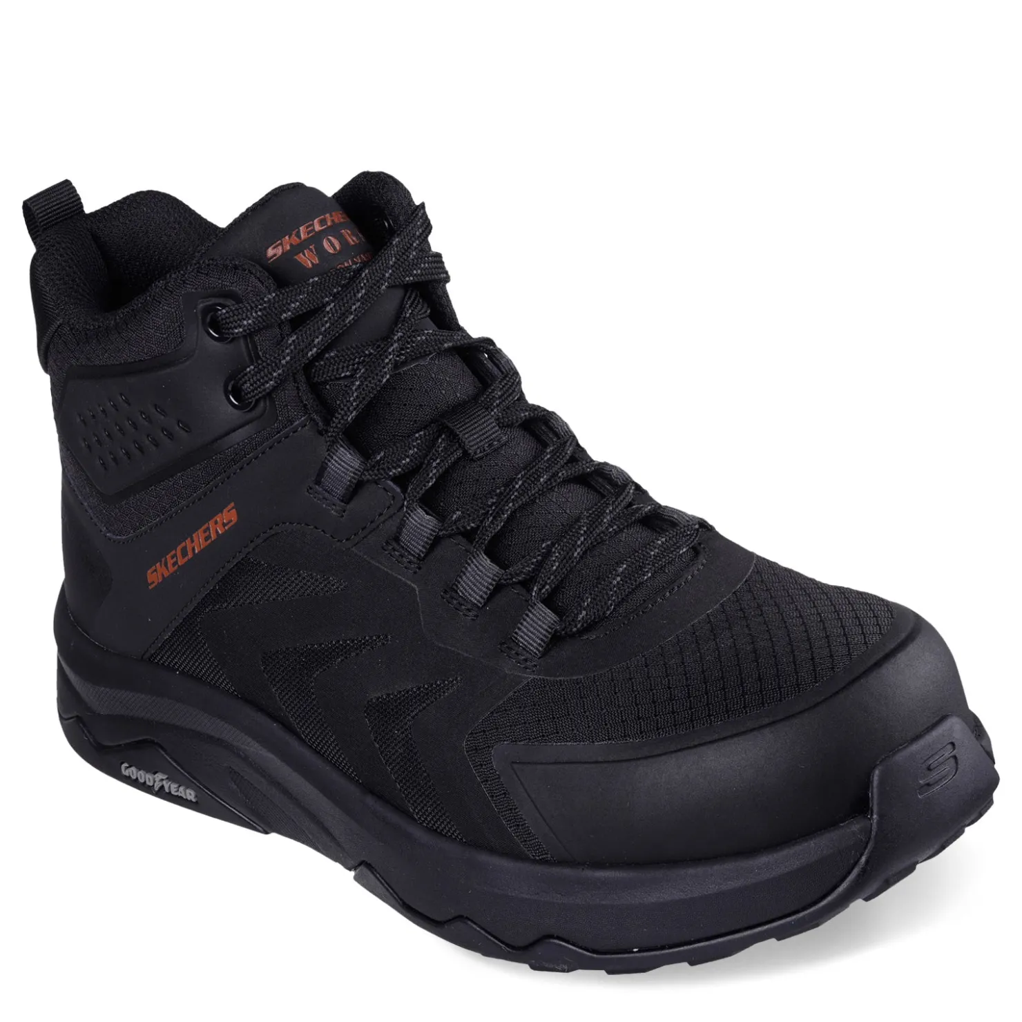 Sneakers & Athletics*Skechers Work Men's , Speed-Flex Trekker High-Top Carbon Toe Work Sneaker - Wide Width Black