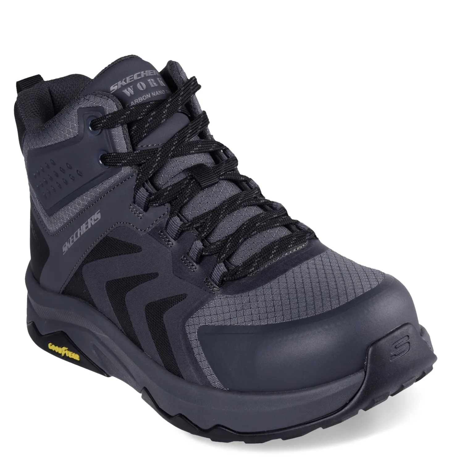 Sneakers & Athletics*Skechers Work Men's , Speed-Flex Trekker High-Top Carbon Toe Work Sneaker - Wide Width Charcoal