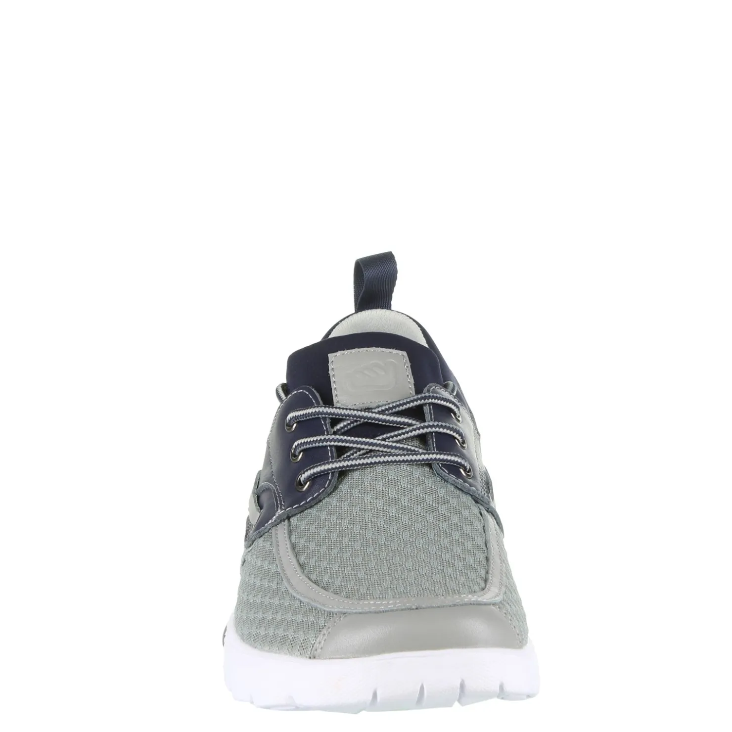 Boat Shoes*Skuze Men's , Del Marina - Stretch Fit Boat Shoe Grey Navy