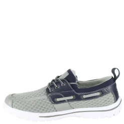 Boat Shoes*Skuze Men's , Del Marina - Stretch Fit Boat Shoe Grey Navy
