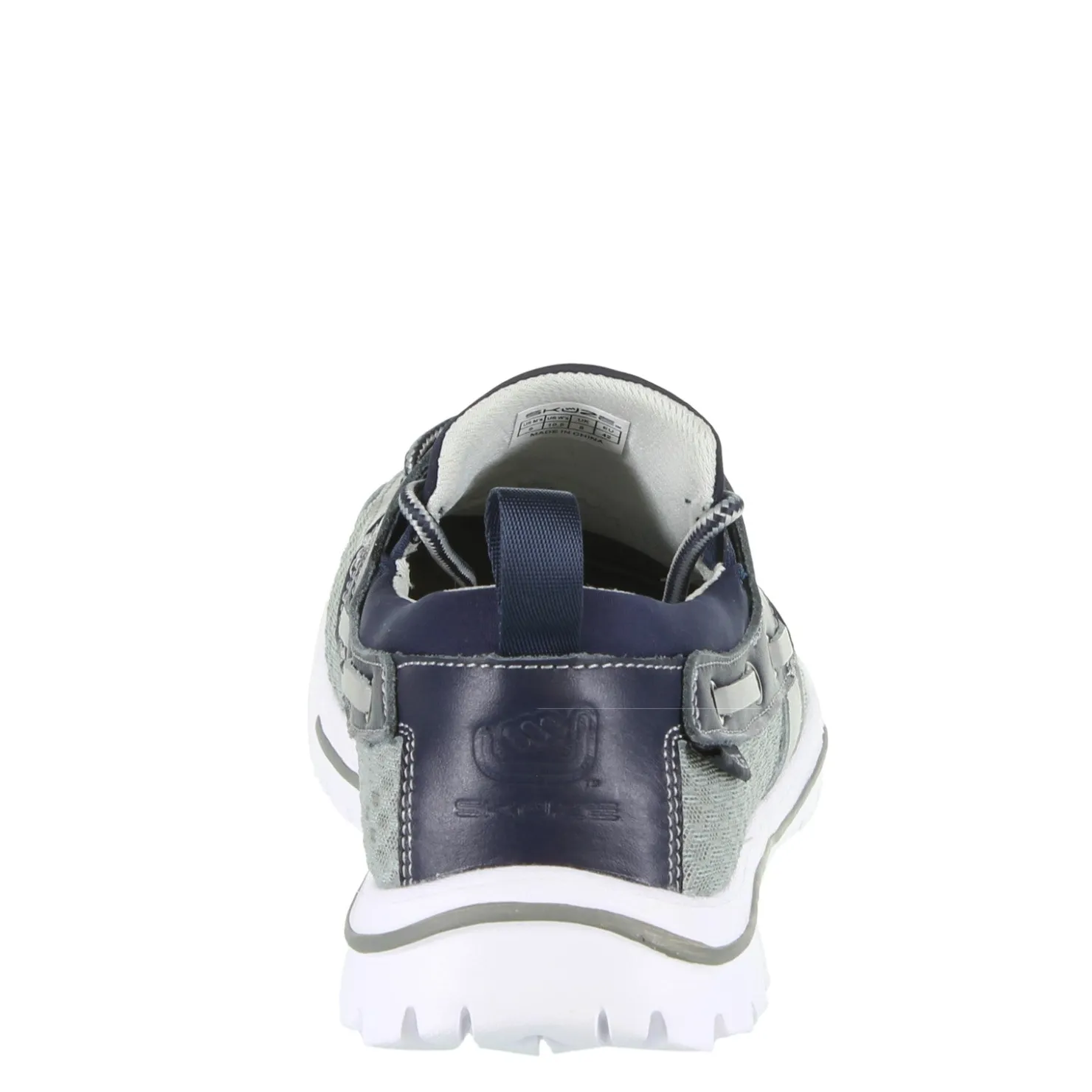 Boat Shoes*Skuze Men's , Del Marina - Stretch Fit Boat Shoe Grey Navy