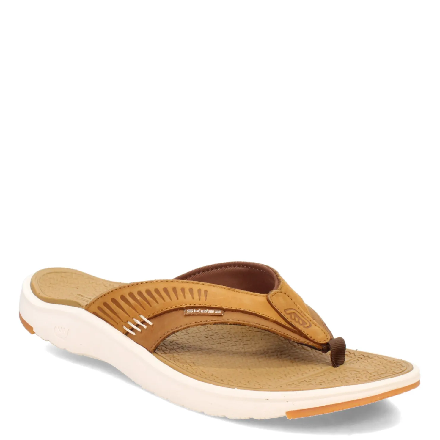 Flip Flops*Skuze Men's , Stingray Sandal Tan Brown