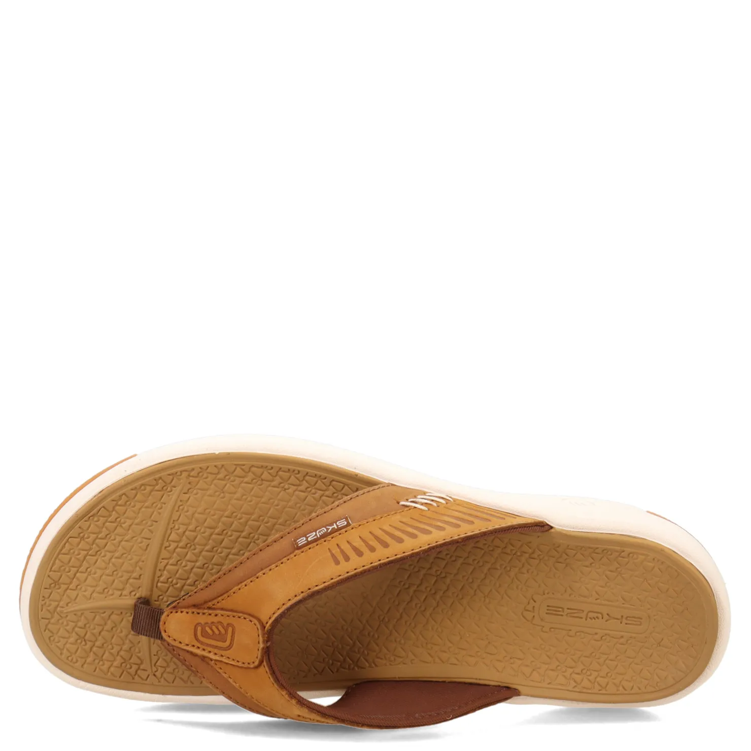 Flip Flops*Skuze Men's , Stingray Sandal Tan Brown