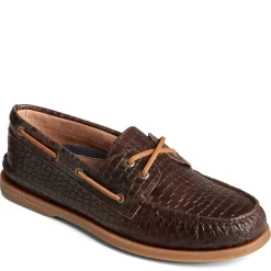 Boat Shoes*Sperry Men's , Authentic Original Boat Shoe Brown Croc