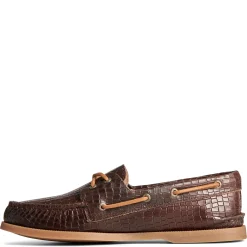 Boat Shoes*Sperry Men's , Authentic Original Boat Shoe Brown Croc