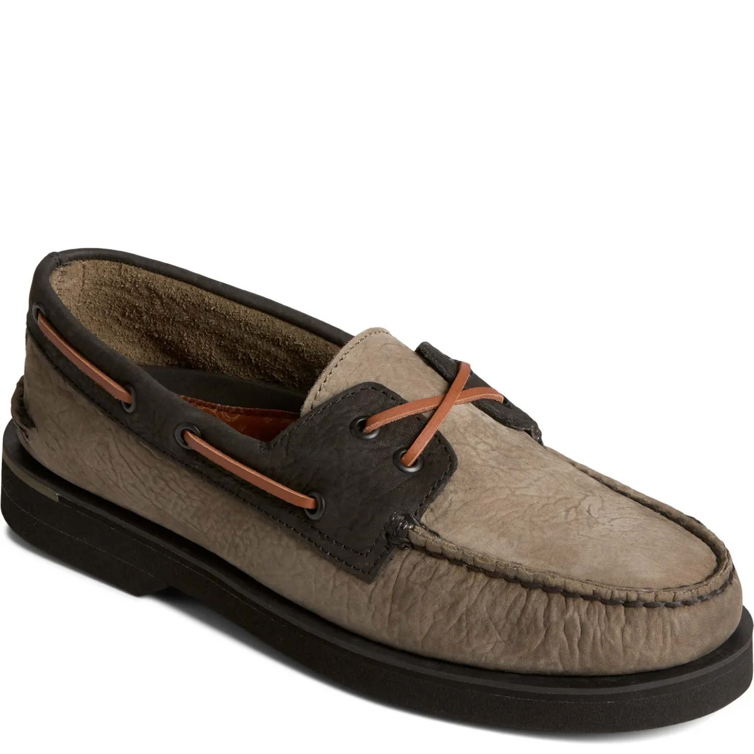 Boat Shoes*Sperry Men's , Authentic Plushwave Double Sole Boat Shoe Olive
