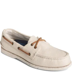 Boat Shoes*Sperry Men's , Authentic SeaCycled Boat Shoe Cream