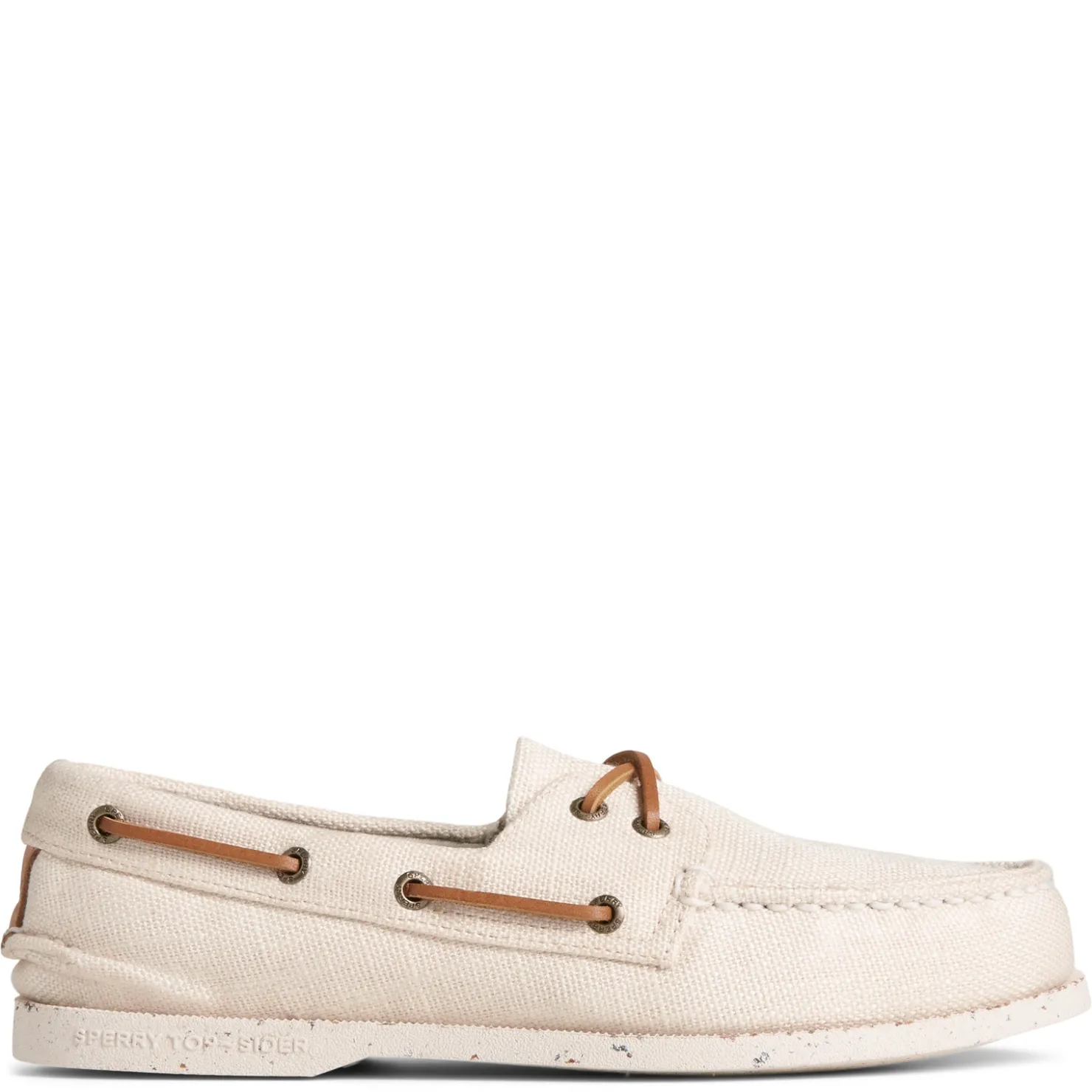 Boat Shoes*Sperry Men's , Authentic SeaCycled Boat Shoe Cream
