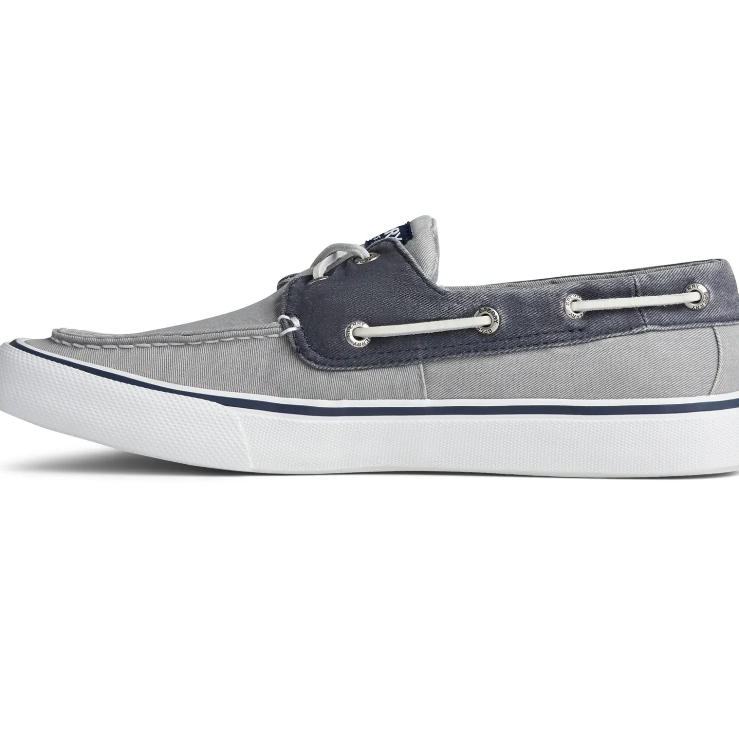 Boat Shoes*Sperry Men's , Bahama II Boat Shoe Grey Navy